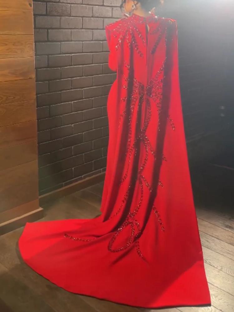 Women'S Red Formal Wear - Индивидуальное мусульманское вечернее платье в арабском
