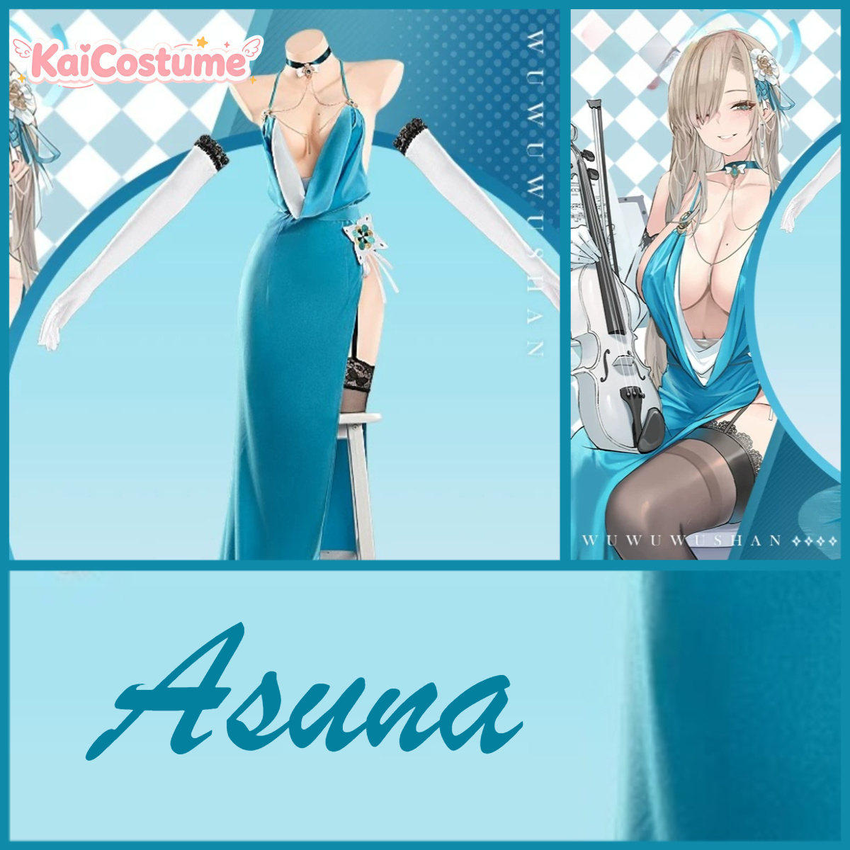 Костюм для косплея Асуны из Bl – обзор и цена Evening Gown