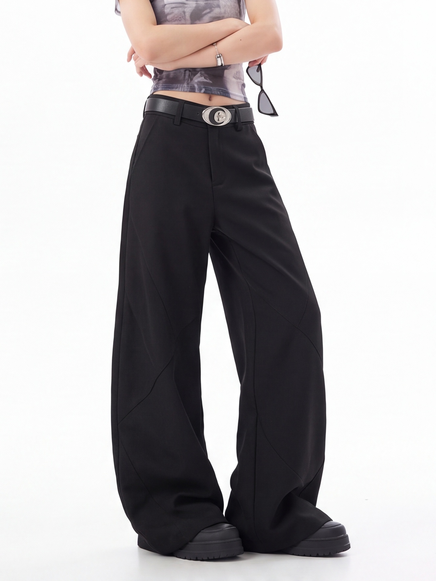 Черные женские брюки с высокой – обзор и цена Tailored Trouser Wide